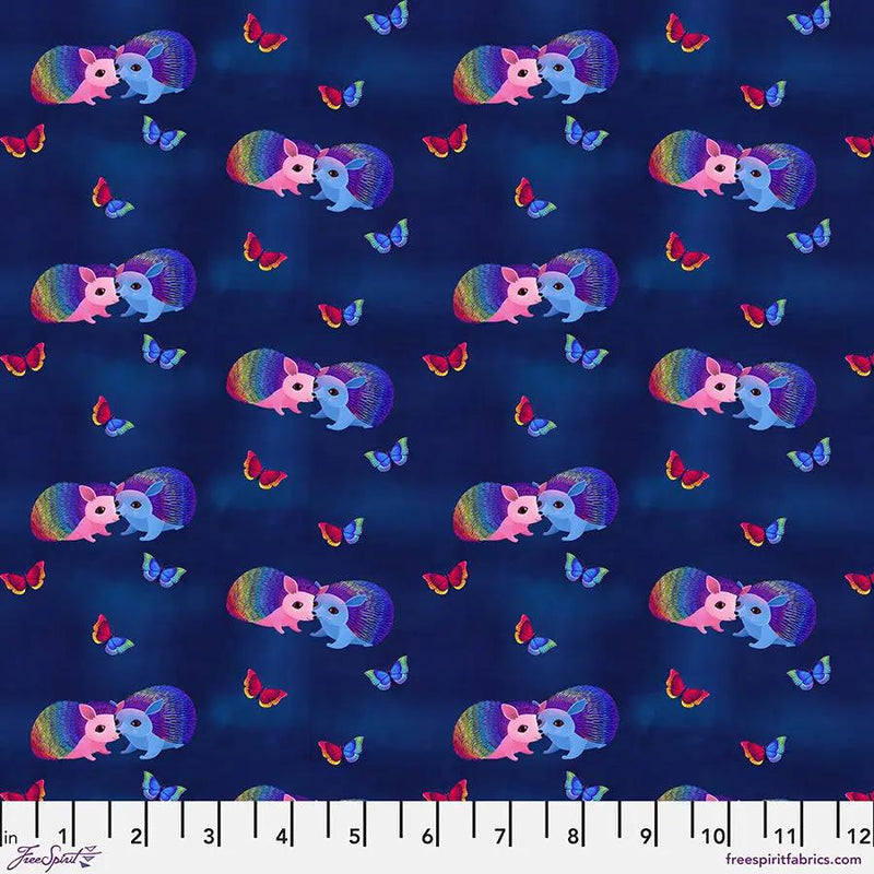 Cotton Fabric Love Bright Navy 44/45"
