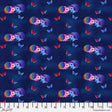 Cotton Fabric Love Bright Navy 44/45"