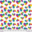 Cotton Fabric Love Everywhere White 44/45"