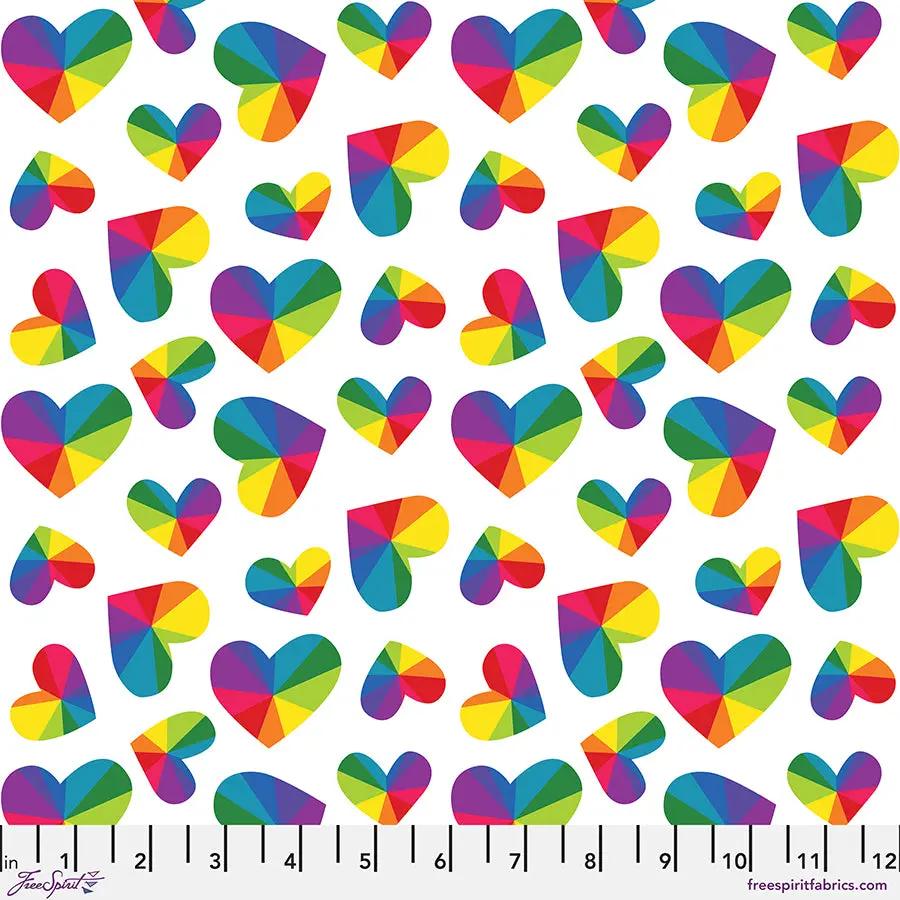 Cotton Fabric Love Everywhere White 44/45"