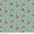 Cotton Fabric Love You Always Flower Toss Sage 43/44"