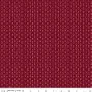 Cotton Print Love You Always Burgundy Plants Fabric 43/44"