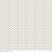 Cotton Print Love You Always Cream Plants Fabric