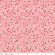 Cotton Print Love You Always XOs Coral Fabric 43/44"
