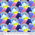 Cotton Fabric Love on the Snow Top Multi 44/45"