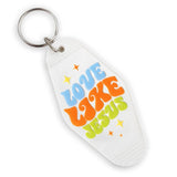 UV DTF Decal - Love Jesus Retro (4 Decals 2")