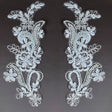 Beaded Corded Floral Lace Applique