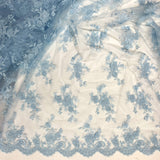 Corded Embroidered Lace Mesh