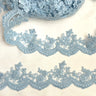 Embroidered Floral Beaded Lace Trim