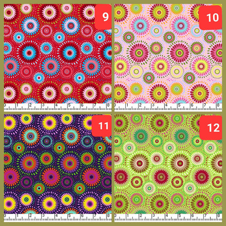 Quilting Cotton Lucky Medallion Christmas Plaid