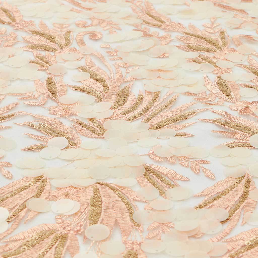 Embroidered Mesh Sequin Fabric