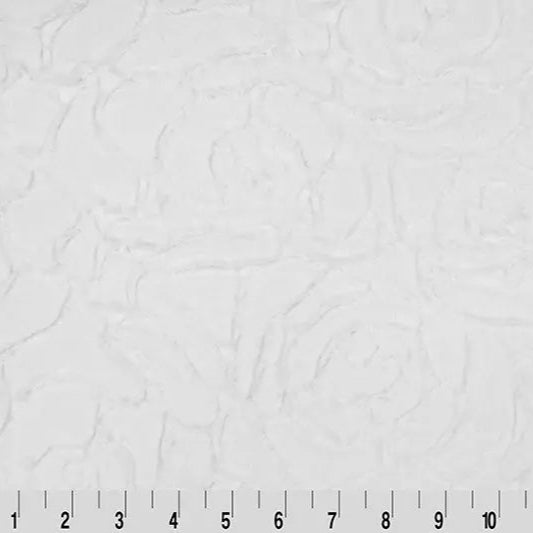 Luxe Cuddle Demi Rose Snow Fabric