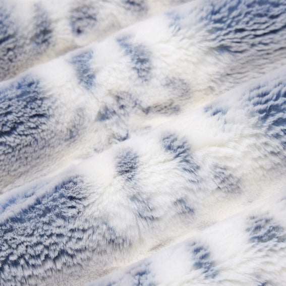 Navy Luxe Cuddle Alaskan Bunny Minky Fabric
