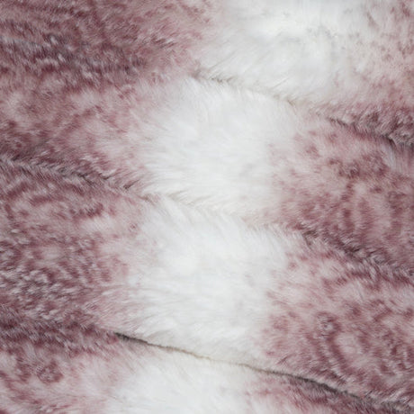 Luxe Cuddle Arctic Chinchilla Black Cherry Fabric
