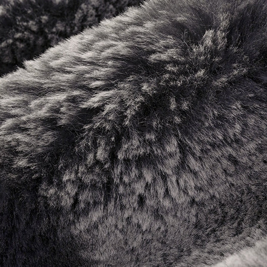 Black Luxe Cuddle Arctic Chinchilla Fabric 58/60