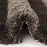 Luxe Cuddle Arctic Chinchilla Espresso Fabric 58/60"