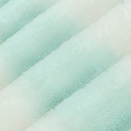 Luxe Cuddle Arctic Chinchilla Seaglass Fabric 58/60"