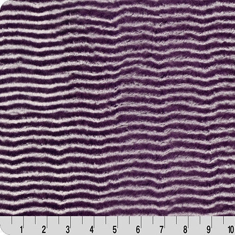 Luxe Cuddle Arctic Owl Berry Fabric 58/60"