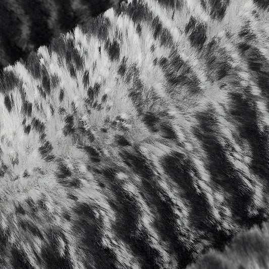 Black Luxe Cuddle Arctic Owl Fabric 58/60"