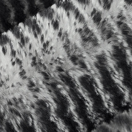 Black Luxe Cuddle Arctic Owl Fabric 58/60"