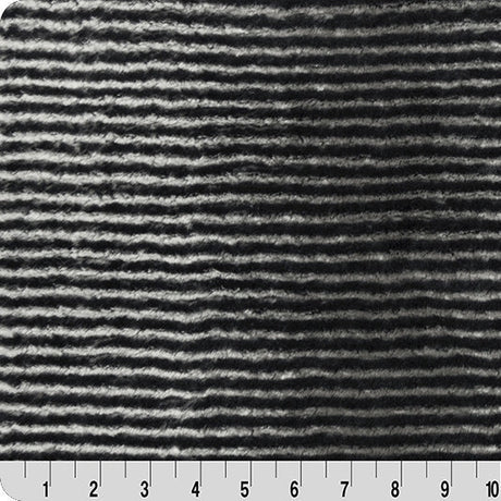 Black Luxe Cuddle Arctic Owl Fabric 58/60"
