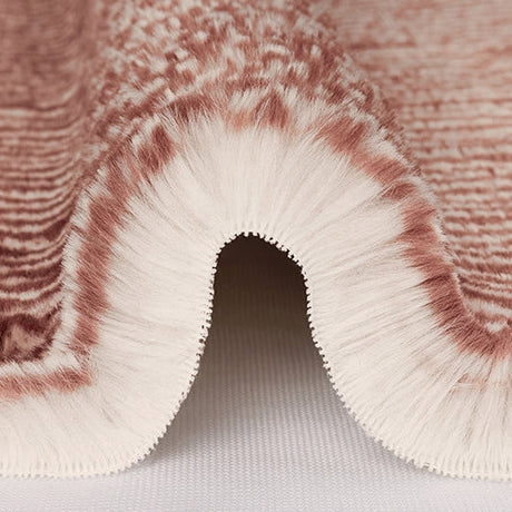 Luxe Cuddle Arctic Owl Desert Rose Fabric 58/60