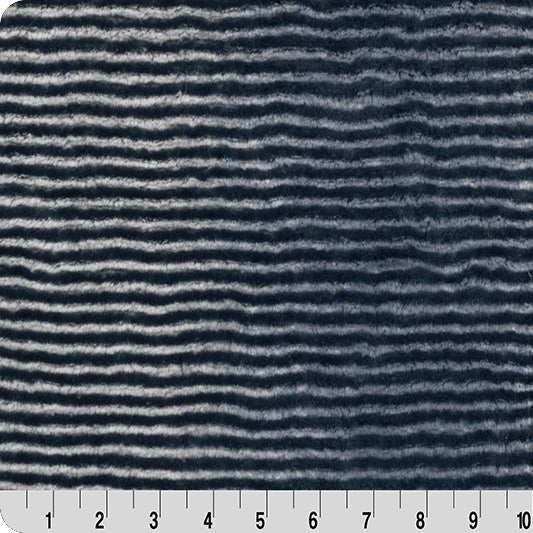 Navy Luxe Cuddle Arctic Owl Fabric 58/60"