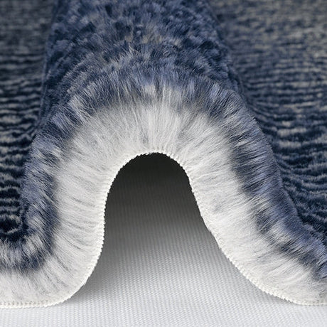 Navy Luxe Cuddle Arctic Owl Fabric 58/60"