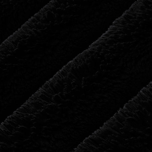 Luxe Cuddle Arctic Rabbit Black Fabric 58/60"
