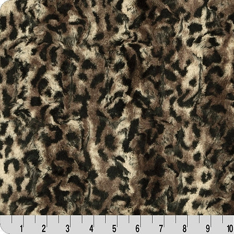 Luxe Cuddle Bobcat Taupe/Black Fabric