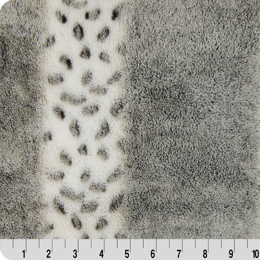 Gunmetal Luxe Cuddle Alaskan Bunny Fabric 58/60"