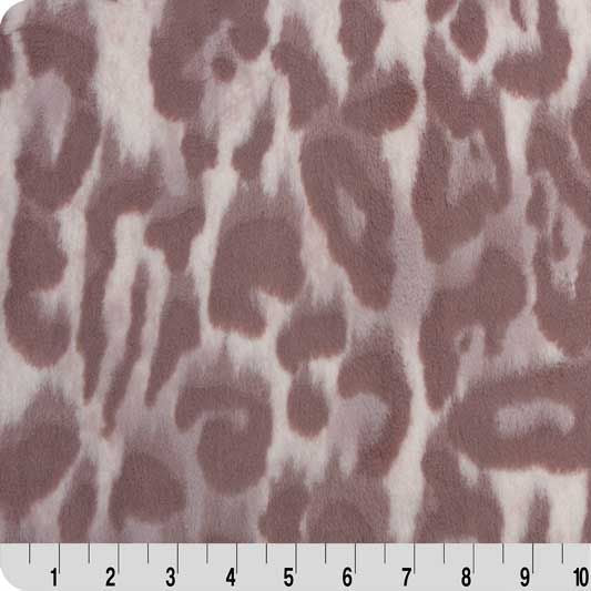 Luxe Cuddle Bunny Jungle Cat Fig Jam Fabric