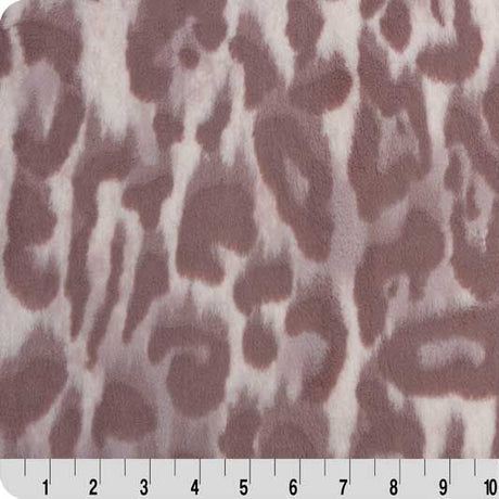 Luxe Cuddle Bunny Jungle Cat Fig Jam Fabric
