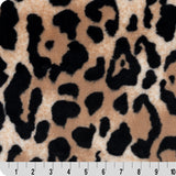 Luxe Cuddle Bunny Jungle Cat Tan Fabric 58/60"