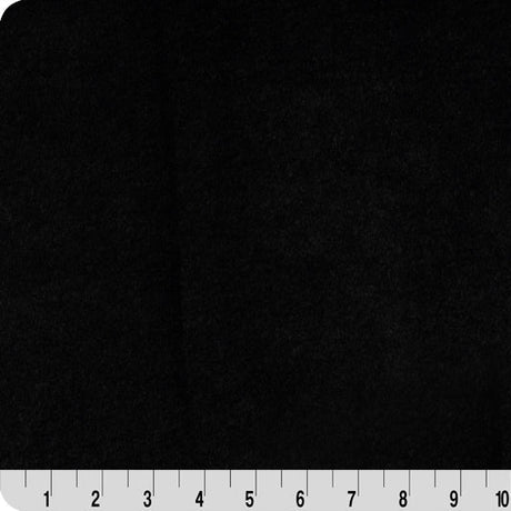 Minky Cuddle Fabric Luxe Cuddle Bunny Lush Black 58/60