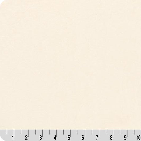 Minky Fabric Luxe Cuddle Bunny Lush Natural 58/60