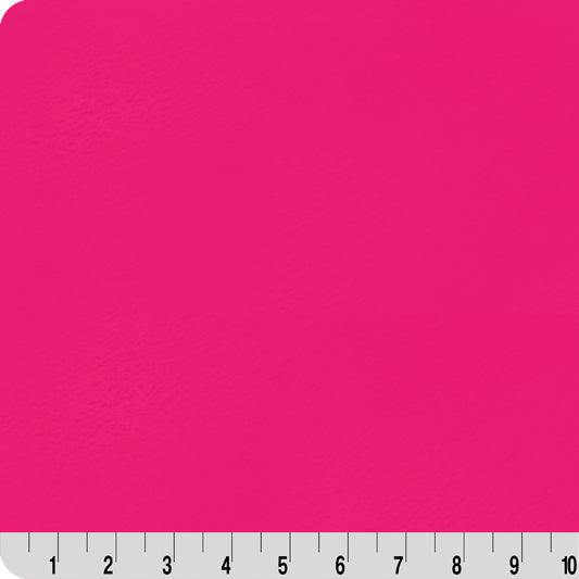 Minky Fabric Luxe Cuddle Bunny Lush Think Pink 58/60