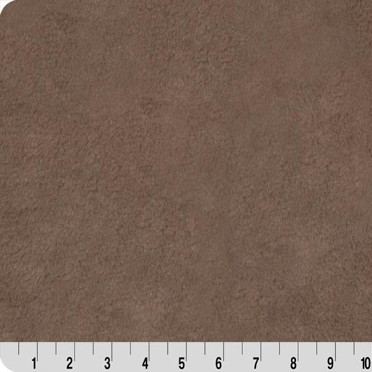 Minky Fabric Luxe Cuddle Bunny Lush Truffle 58/60