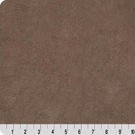 Minky Fabric Luxe Cuddle Bunny Lush Truffle 58/60