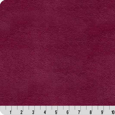 Luxe Cuddle Bunny Black Cherry Fabric 58/60