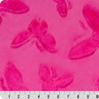 Luxe Cuddle Butterfly Think Pink Minky Plush Fabric 58-60"