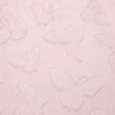 Luxe Cuddle Butterfly Pink Fabric 58-60"