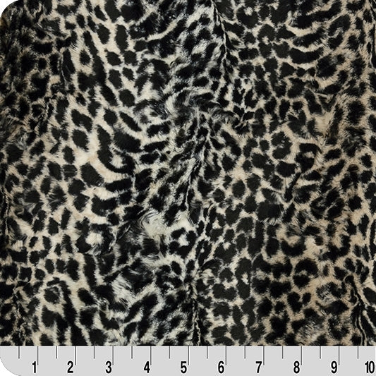 Minky Fabric Taupe Luxe Cuddle Cheetah 58/60