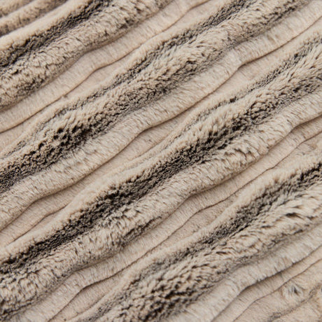 Minky Plush Fabric Luxe Cuddle Frosted Oceana Chocolate/Almond 58-60"
