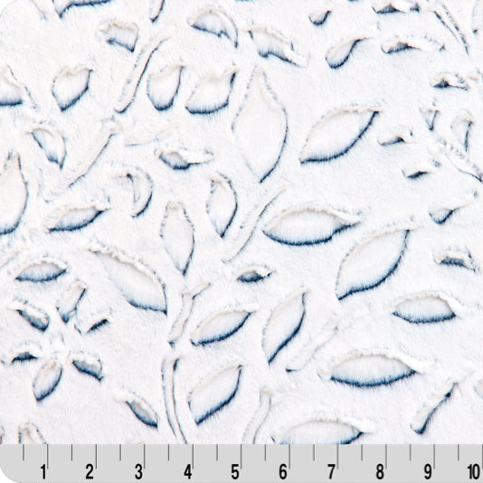 Luxe Cuddle Frosted Poppy Dark Sea Fabric
