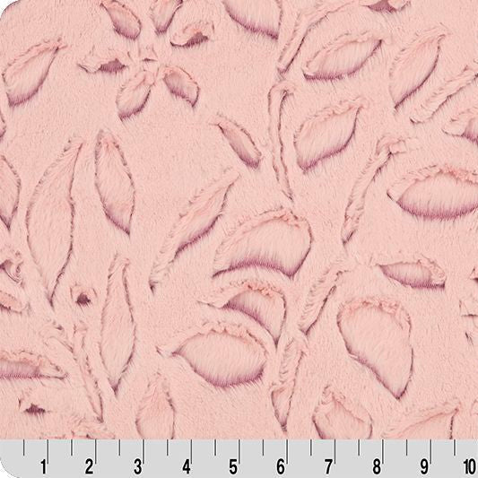 Polyester Cuddle Fabric Luxe Cuddle Frosted Poppy Rosewater 58/60"