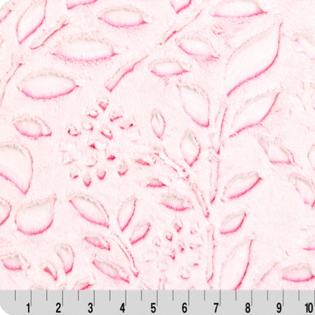 Luxe Cuddle Frosted Poppy Think Pink Fabric