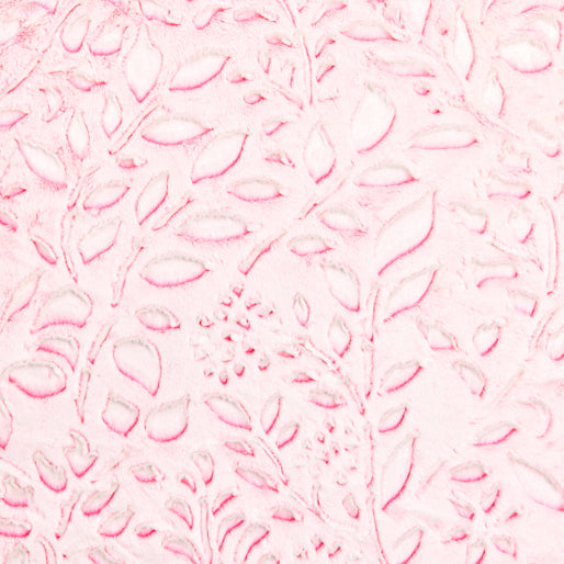 Luxe Cuddle Frosted Poppy Think Pink Fabric