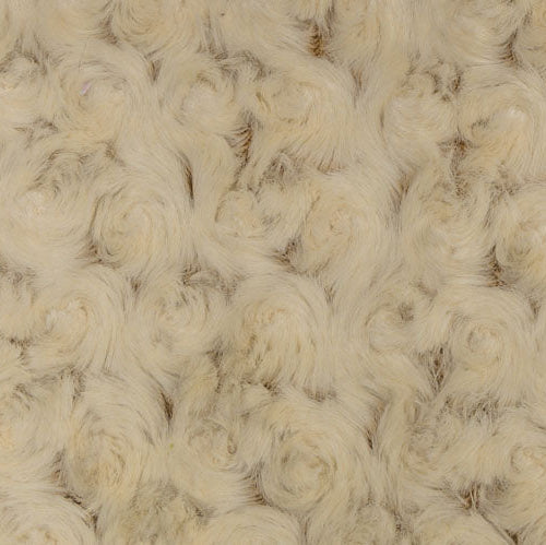 Minky Cuddle Fabric Luxe Frosted Rose Camel/Beige
