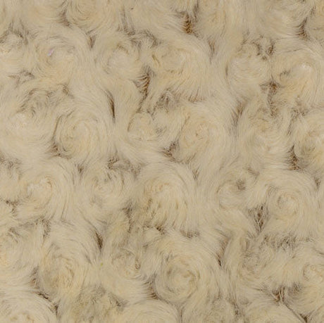Minky Cuddle Fabric Luxe Frosted Rose Camel/Beige